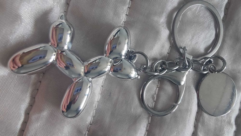 Новый Подарочный Брелок "Bubble Dog" Серебристый