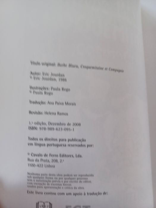 Livro Barba Azul, Papão e C.ia- Eric Jourdan