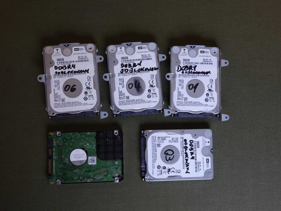 Dysk twardy 500 GB 2,5" Western Digital WD50000LUCT - używany sprawny
