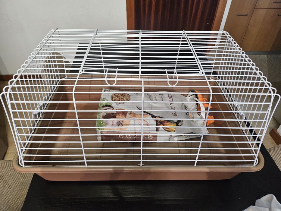 Gaiola para coelho anao pouco uso