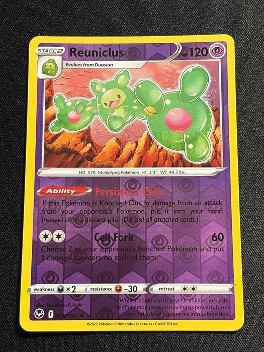 Carta Pokémon Reuniclus 78/195 Silver Tempest