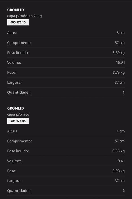 Capas para sofa GRÖNLID