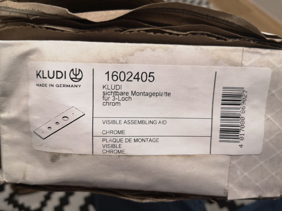 KLUDI Płytka montażowa zewnętrzna chrom 16.024.05