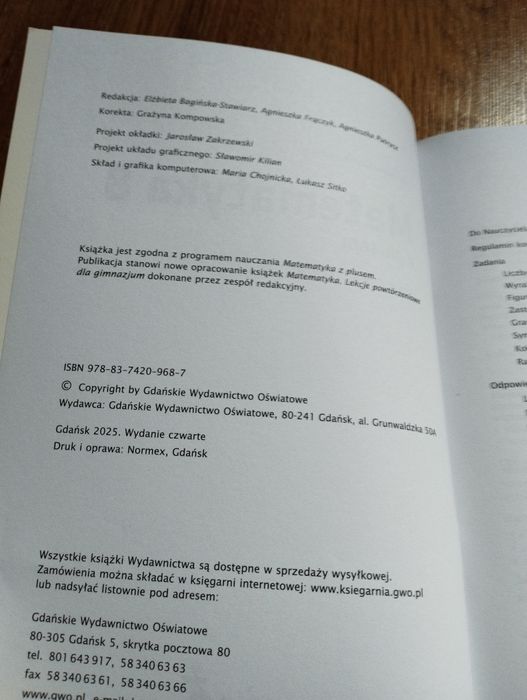 Matematyka z plusem klasa 8