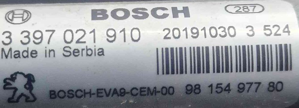 Motor Limpa Vidros Frente PEUGEOT 2008 I (CU_) ano 2017