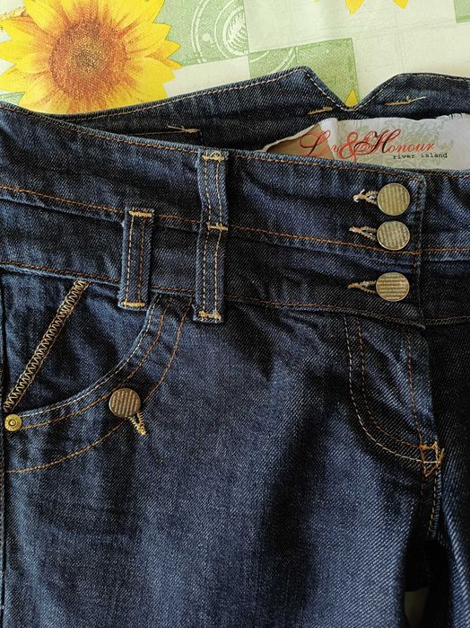 р 12-14  / 46-48-50 темно-сині джинси штани стрейчеві довгі