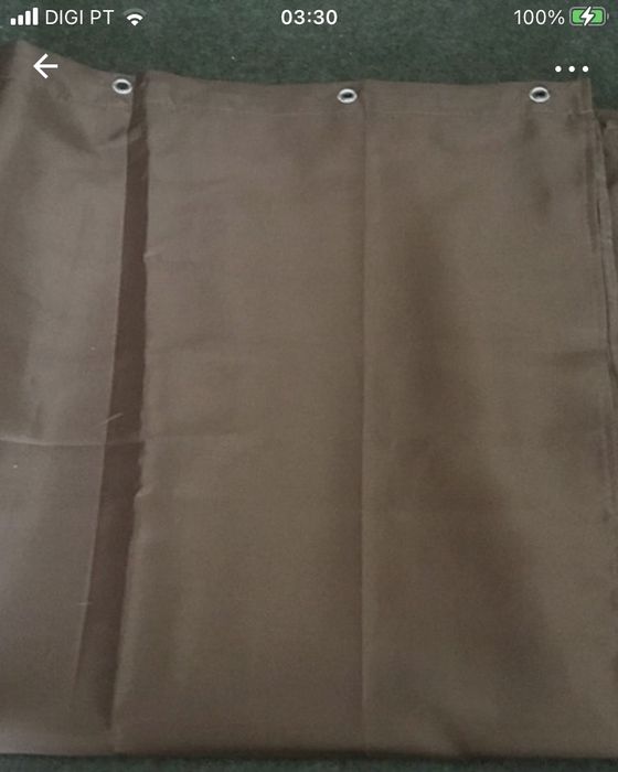 Cortina de banho + argolas Bathlux