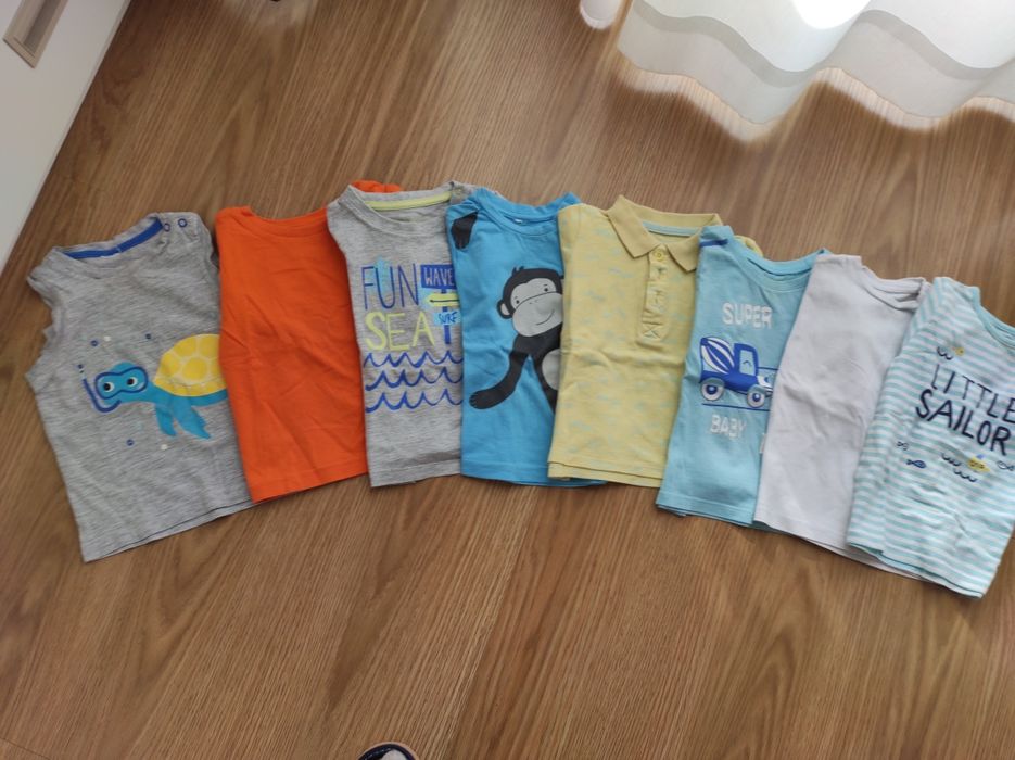 T-shirts verão menino tamanho 12-18m