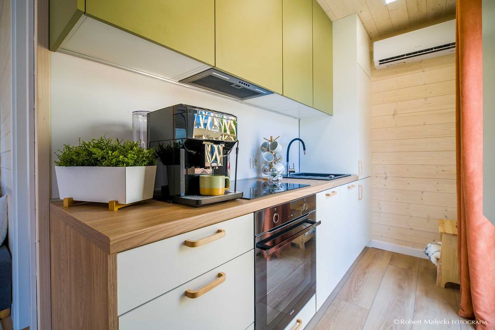 Dom Domek mobilny modułowy 35 m² nowy wyposażony całoroczny VERANO35