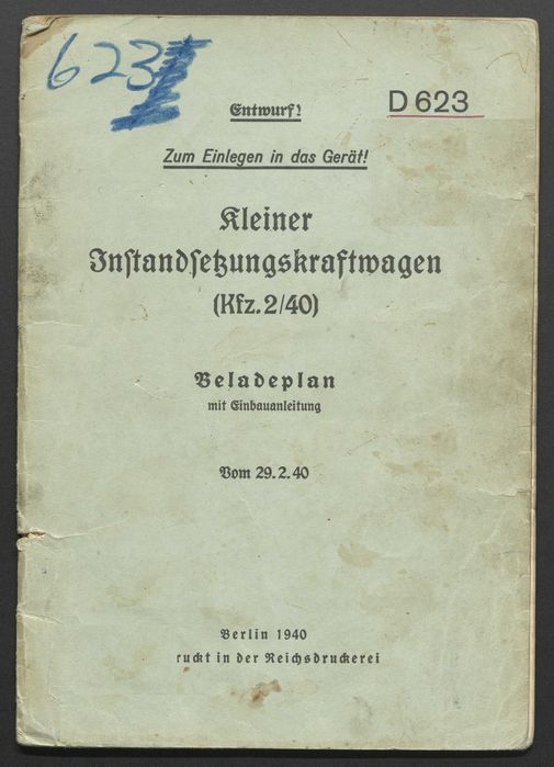 Różne Instrukcje, katalogi Niemieckie II WŚ - 17 sztuk