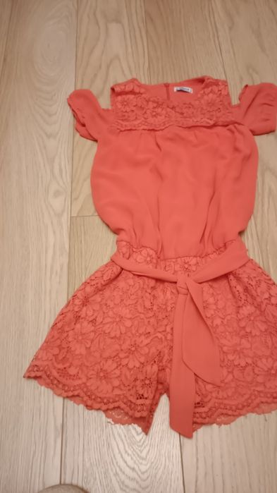 MAYORAL Kombinezon łączony haft 134 koralowy