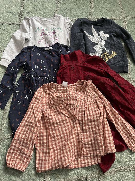 Zestaw rzeczy dla dziewczynki 110/116