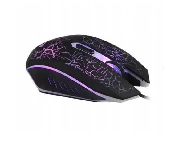 Przewodowa mysz gamingowa Wrangler HSD z podświetleniem czarn ttst1149