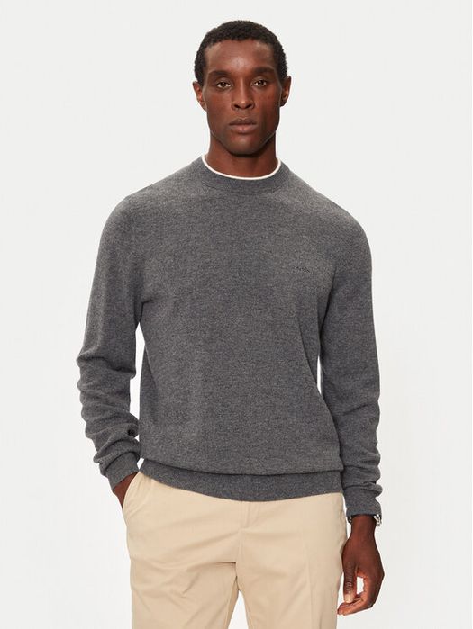 Sweter szary wełniany Boss M