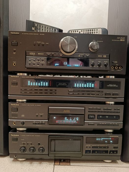 Amplituner Technics + kolumny