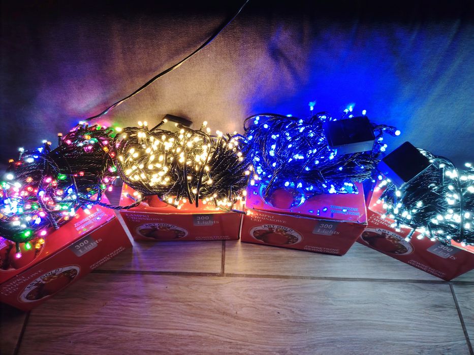 Lampki światełka choinkowe 300led