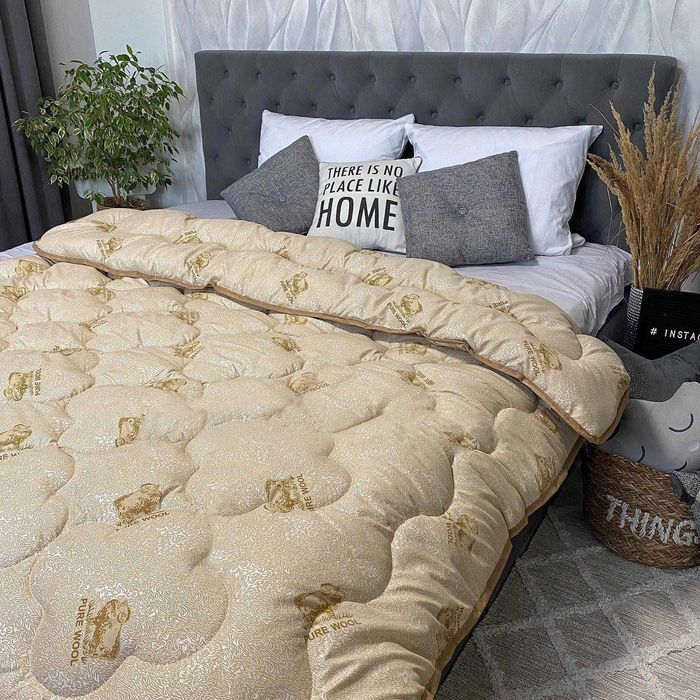 Одеяло Полуторка ОВЧИНА ШЕРСТЬ Pure Wool , La Bella ОЧЕНЬ ТЕПЛА