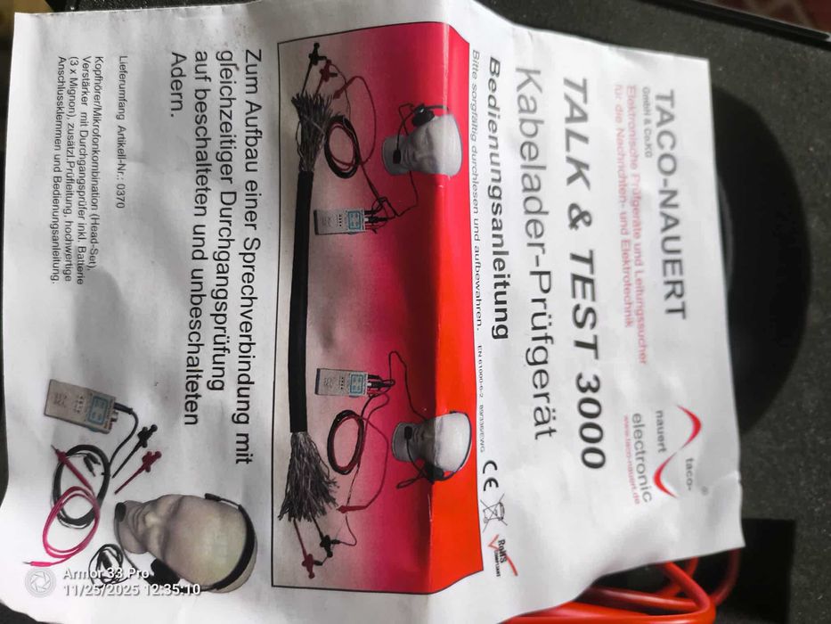 Tester zestaw do testowania i lokalizowania przewodó-Talk Test 3000