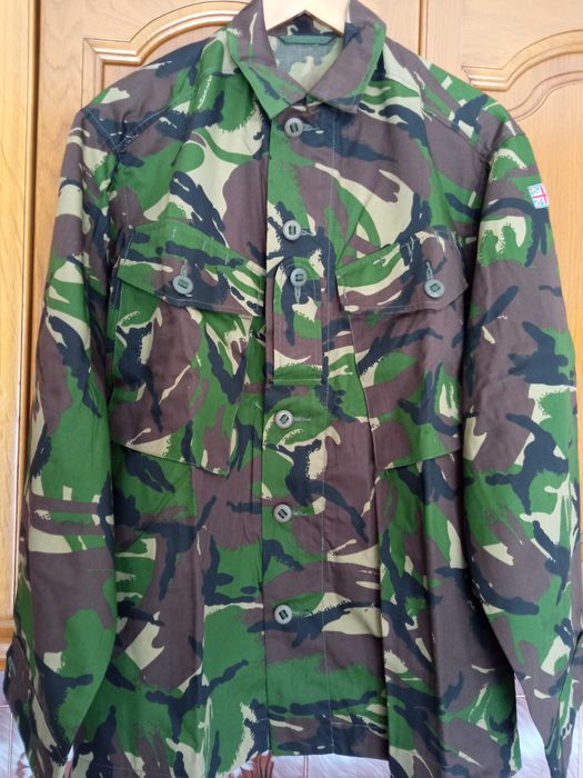 Casaco militar camuflagem DPM Woodland Ripstop Exército Britânico NATO