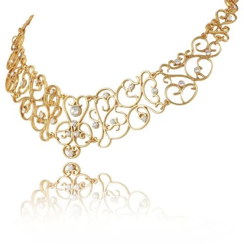 kolia z kryształkami preciosa wedding dream elegancka