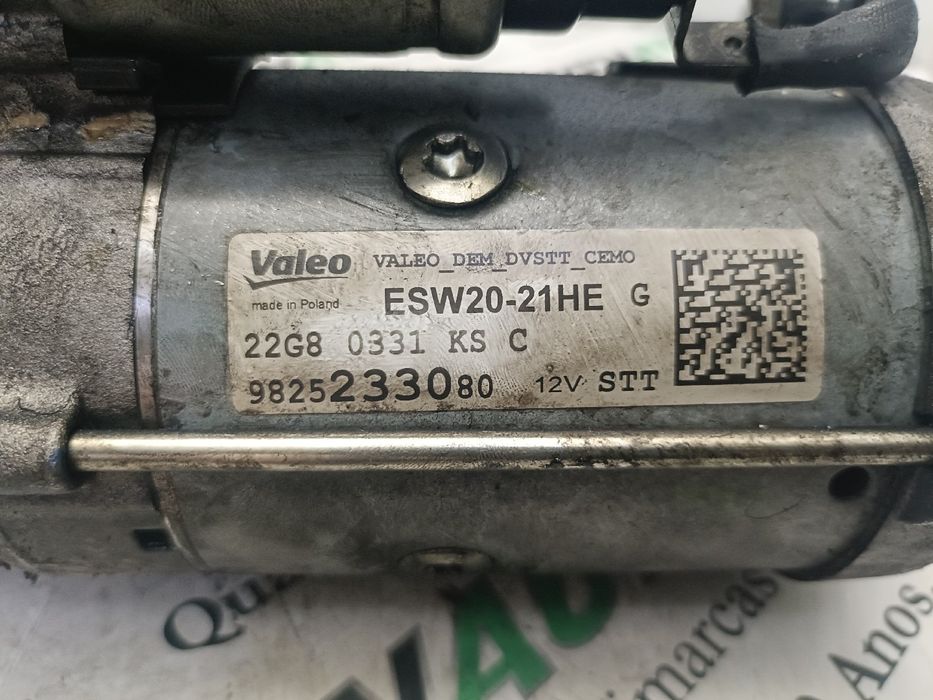 Motor de arranque PEUGEOT 2008 I (CU_)