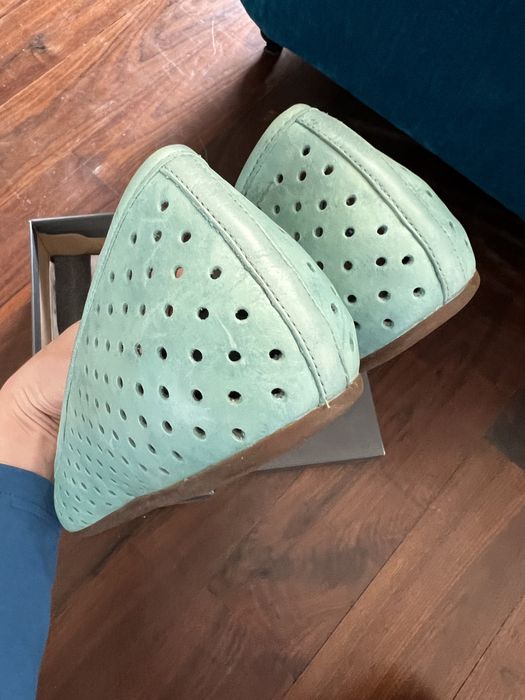 Piękne baleriny Ecco 42 turkus