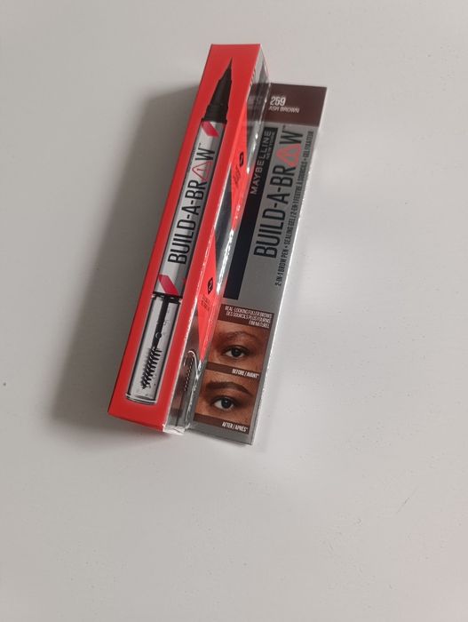 Build a brow maybelline pisak precyzyjny do brwi ash brown 259 kredka tusz NOWY