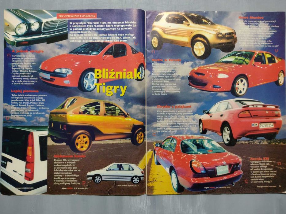 Miesięcznik motoryzacyjny "Super Motor" z rocznika 1995, 2 szt.