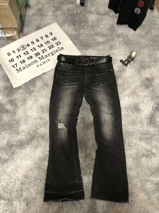 purple flared jeans фларед джинс перпл