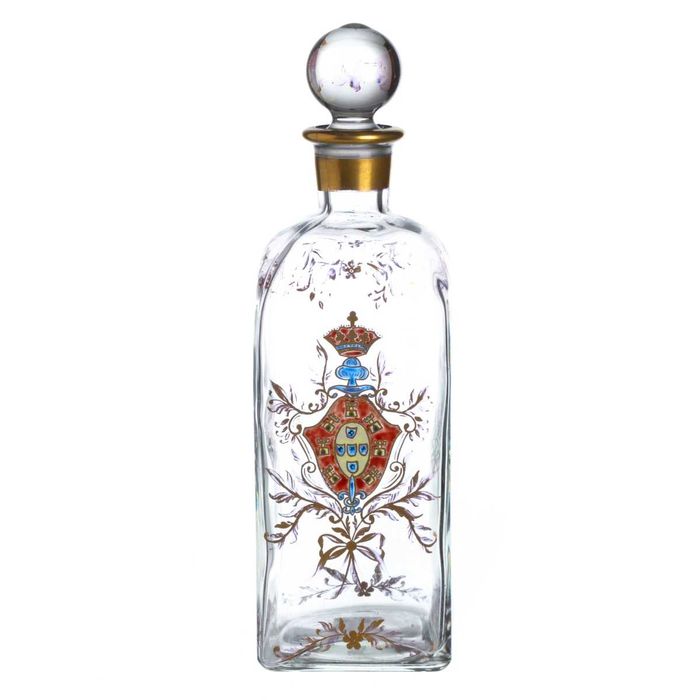 Garrafa com Armas Reis Portuguesas
