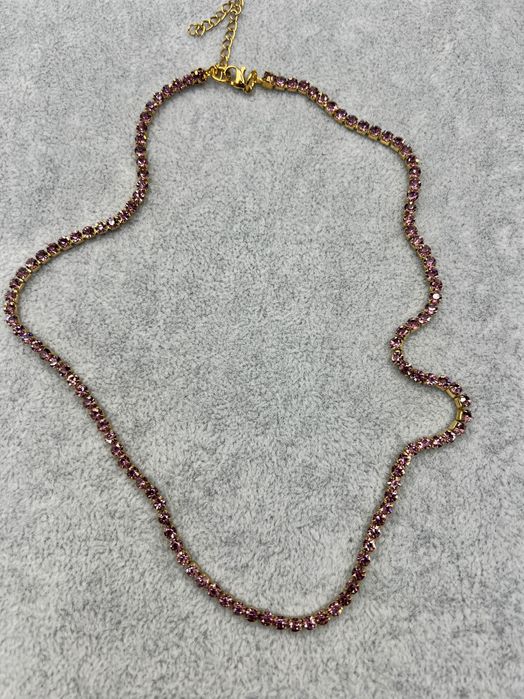 Colar Riviera 3mm em Aço Inoxidável – Banho Ouro 18k