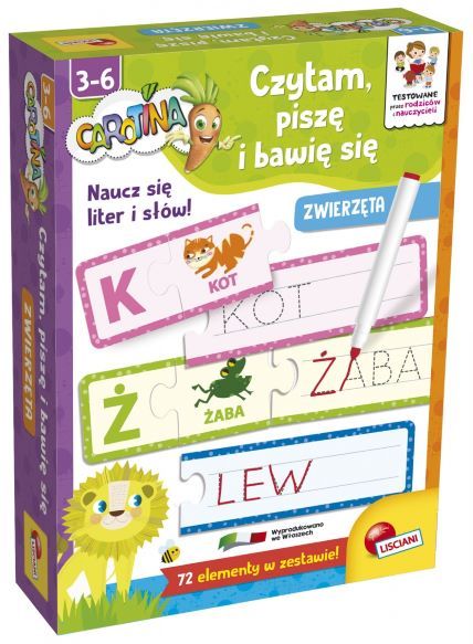 Czytam, Piszę I Bawię Się Zwierzęta Carotina 304-Pl86931. Nowy Produkt