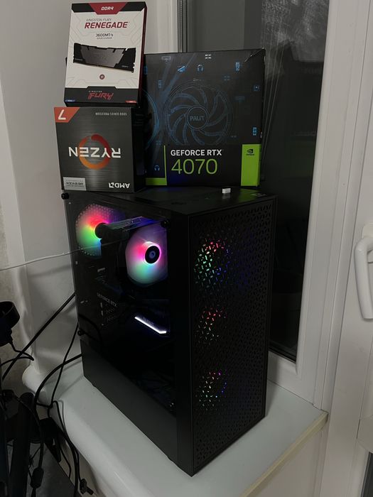 Ігровий ПК Копютер Ryzen 7 5700X3D / RTX 4070 12GB / 32GB RAM / 1000W