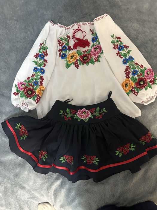 Вишиванка машинна сорочка та юбка