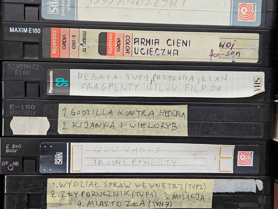 kasety vhs 29 sztuk