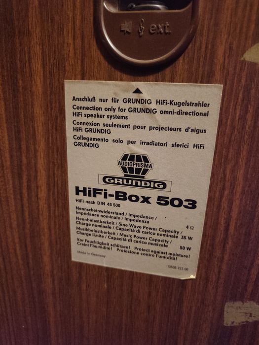 Kolumny Grundig Hifi-Box 503