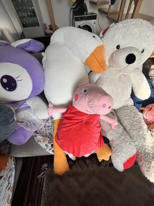 Duży 130 cn. biały miś bez zapachów good price