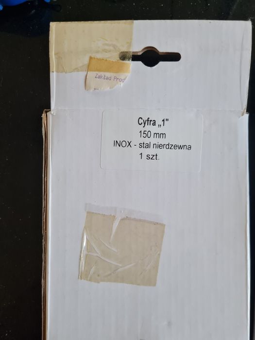 Cyfry stal nierdzewna 150 mm
