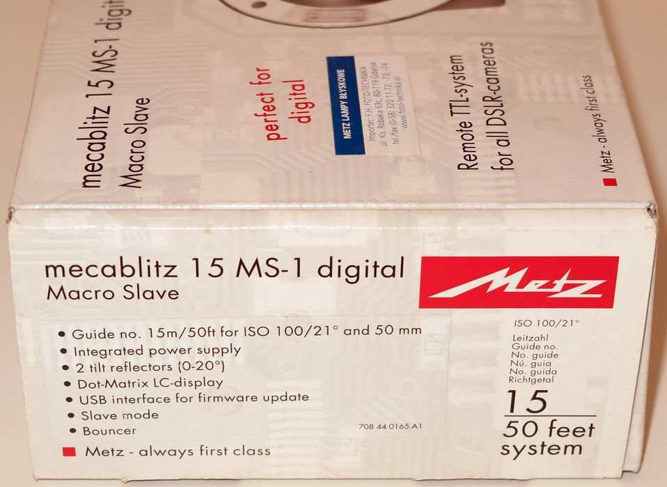 Metz mecablitz 15MS-1 Digital Macro Slave. Nowa!