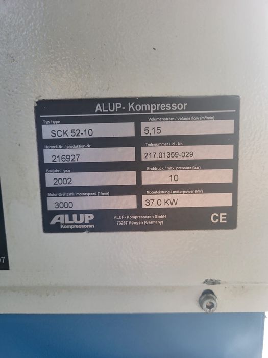 Kompresor śrubowy Alup