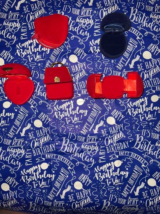 Футляры Бархатные Подарочные Для Изделий Кольцо Серьги Цепочка