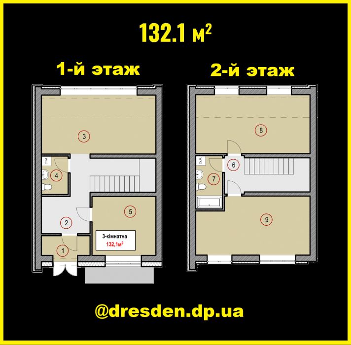 Таунхаус Новый дом в ЖК Dresden,  квартира  недалеко от озера - Вид 5