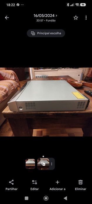 Leitor DVD MP3 Pioneer S-DV313 como novo