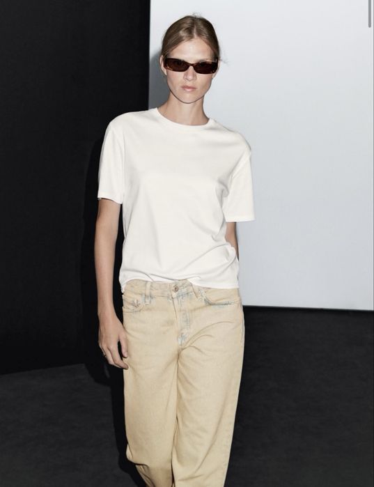 Джинси Massimo Dutti  середньої талії широкої форми