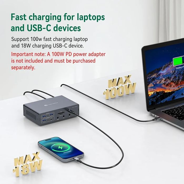 Потужна док-станція CMSTEDCD 19-в-1 Thunderbolt 3/4 (4K, PD 100W)