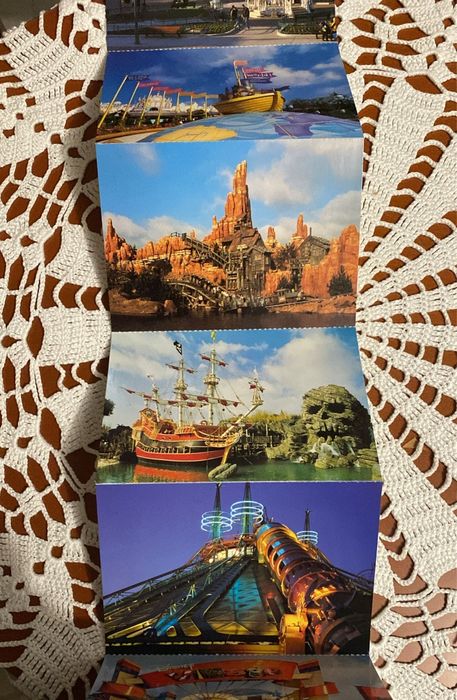Postais Disneyland Paris – Conjunto Vintage (9 Postais)