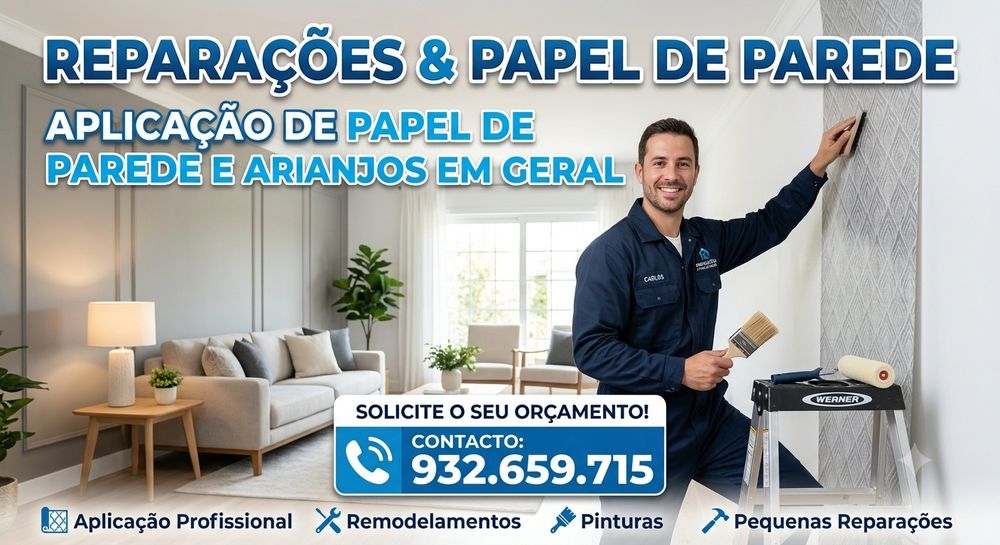 Aplicação de Papel de Parede.