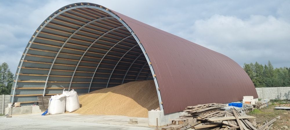 Hala łukowa 14.5 x 30m wiata garaż magazyn obora  kurnik