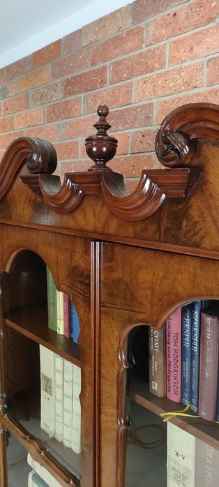 Piękna biblioteka witryna Ludwik Filip antyk