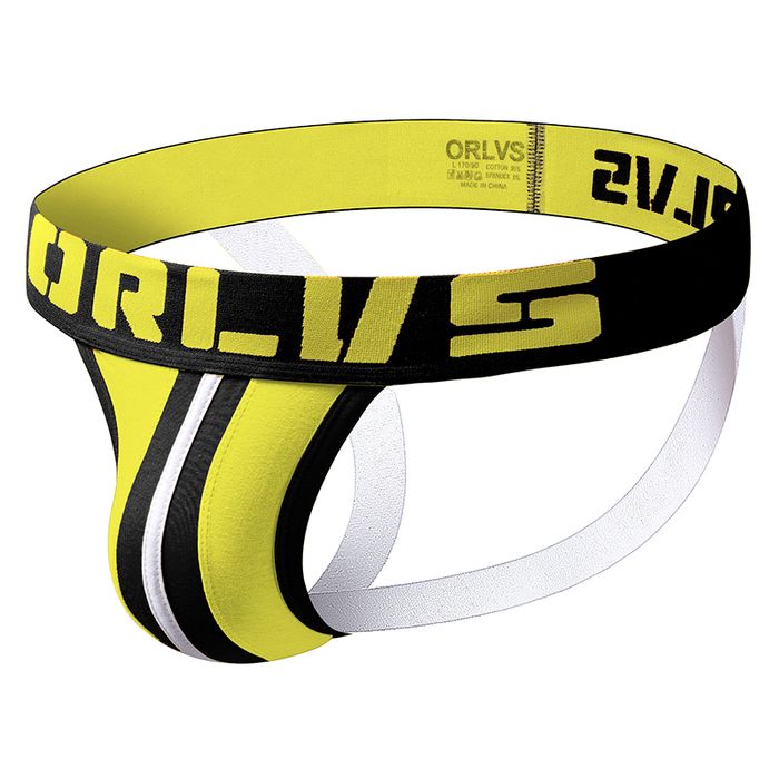 Męskie bawełniane otwarte slipy, sportowe jockstrapy jockstrap - XL
